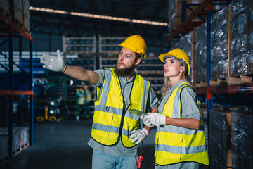 professional technician engineer checking mechanical factory equipment for using on industry machine, foreman with safety hard hat helmet working to maintenance control production job in manufacturing