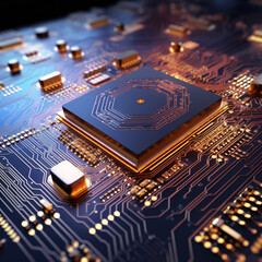 electronic circuit board with processor