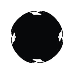 Grunge Circle Shape Filled Abstract rounded shape