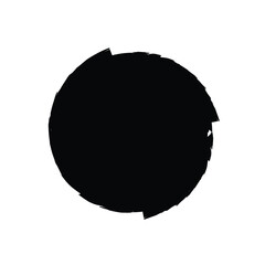 Grunge Circle Shape Filled Abstract rounded shape