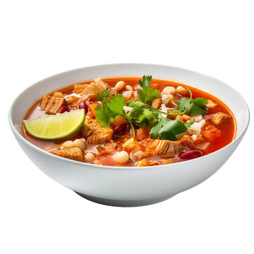 Menudo, transparent background, isolated image, generative AI
