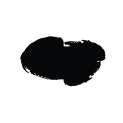 Grunge Horizontal Oval Shape Filled Abstract rounded shape