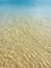 Transparent sea water, crystal sea water, natural azure sea water background