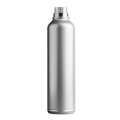 Silver Aluminium aerosol sprayer isolated transparent, Generative AI