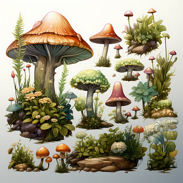 beautiful mushroom By Generated AI