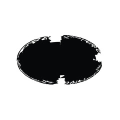 Grunge Horizontal Oval Shape Filled Abstract rounded shape