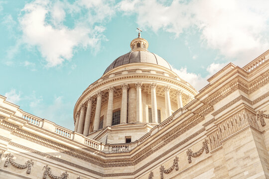 France, Ile-De-France, Paris, Dome of Pantheon