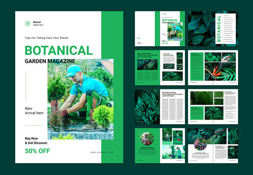 Botanical Garden Magazine Layout