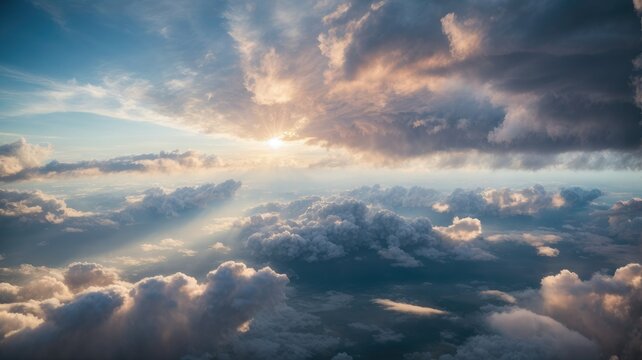 Aerial Cloudscape Adventures: A Sky-High Perspective, Generative AI