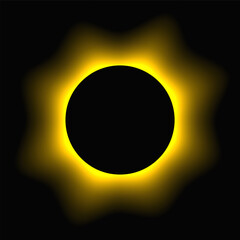 Circle illuminate light frame with color gradient