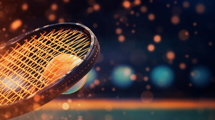 Detail close up image of playing tennis with specific equipment of tennis balls