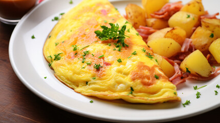 Ham and Cheese Omelette