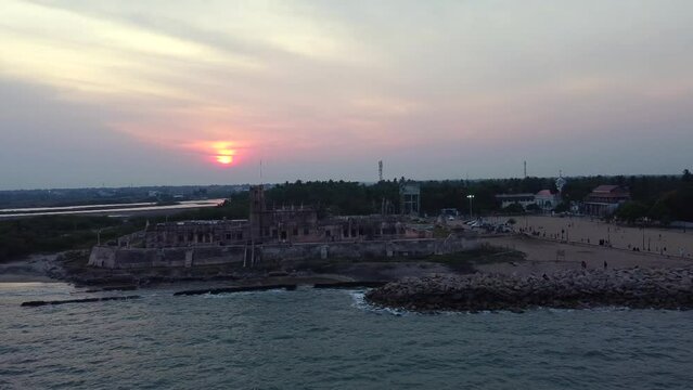 Danish Fort in Tranquebar. Tamil Nadu, India