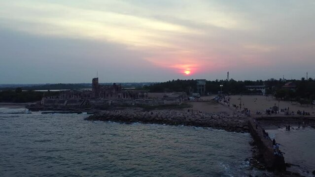 Danish Fort in Tranquebar. Tamil Nadu, India