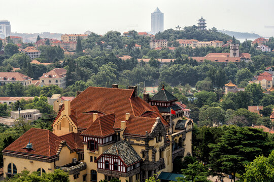 Badaguan Neighborhood at Qingdao of China