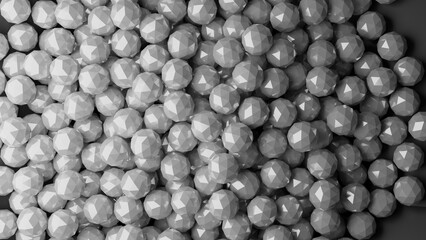 close up of 3d spheres made in blender