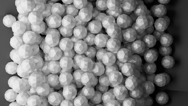 close up of 3d spheres made in blender © JoseVicenteCarratala