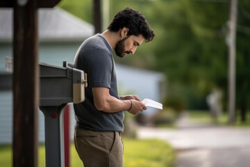 man checking mailbox for unemployment check