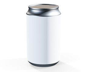 Aluminum can 3d render, ideal for beer, lager, alcohol, soft dri