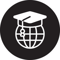 global education glyph icon