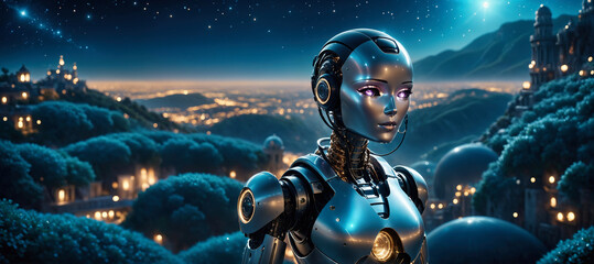 Artificial Intelligence Concept - obrazy, fototapety, plakaty