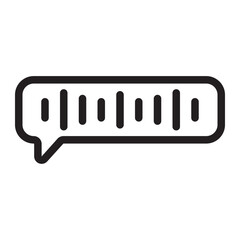 voice message line icon