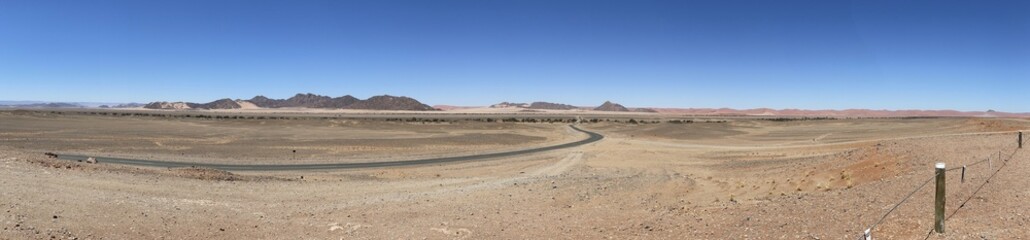 panorama of the countryside in Namibia