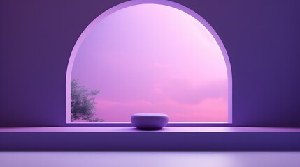 purple background for product presentation with shadow - obrazy, fototapety, plakaty