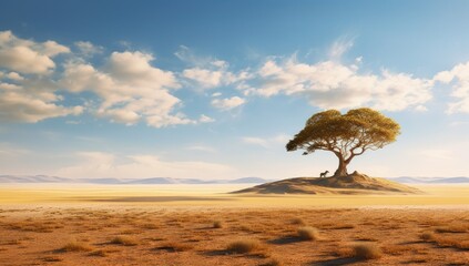 Fototapeta na wymiar Magnificent African Steppe Scenery