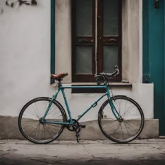 Fotobehang Fiets old bicycle in the street