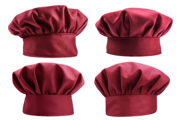 Set of burundi chef hats cut out