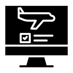 Solid Real estate Monitor icon