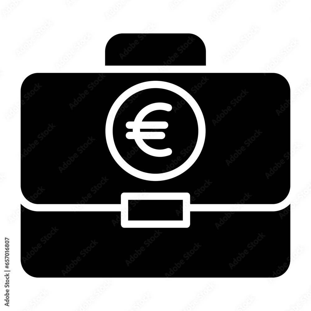 Canvas Prints solid euro business bulb icon