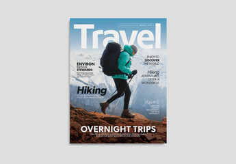 Travel Magazine Cover Layout