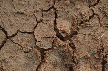 brown cracked dry and arid soil texture background, Global Warming and Climate Change.