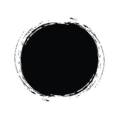 Grunge Circle Shape Filled Abstract rounded shape