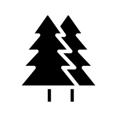 Fototapeta premium Solid Trees icon