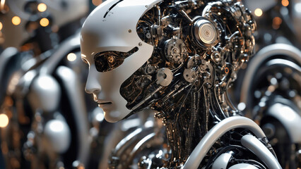 Artificial Intelligence Concept - obrazy, fototapety, plakaty