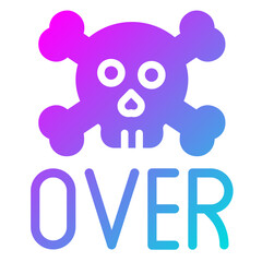 Game over Vector Icon Design Illustration