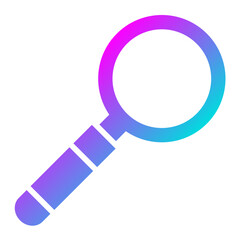 Magnifying Glass Vector Icon Design Illustration