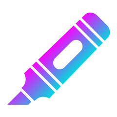 Highlighter Vector Icon Design Illustration