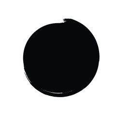Grunge Circle Shape Filled Abstract rounded shape