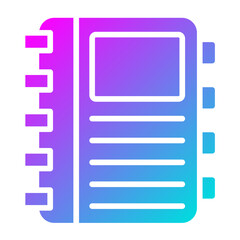 Diary Vector Icon Design Illustration