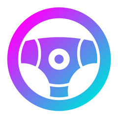 Obraz premium Steering wheel Vector Icon Design Illustration