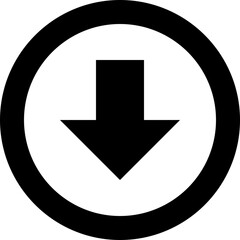 down circle icon