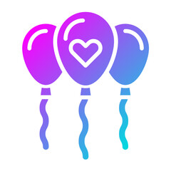Balloons Vector Icon Design Illustration