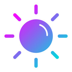 Sun Vector Icon Design Illustration