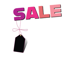 Black Friday. Sale. Price tag. Vector illustration.