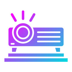 Projector Vector Icon Design Illustration