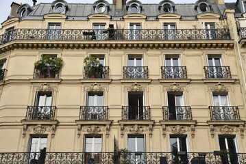 Immeuble bourgeois à Paris. France